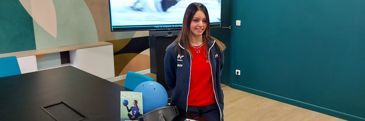 Gwendoline Matos, athlète bisontine de goalball (Photo)