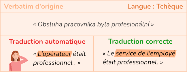 Ambiguïté lexicale traduction automatique tchèque (Illustration exemple)