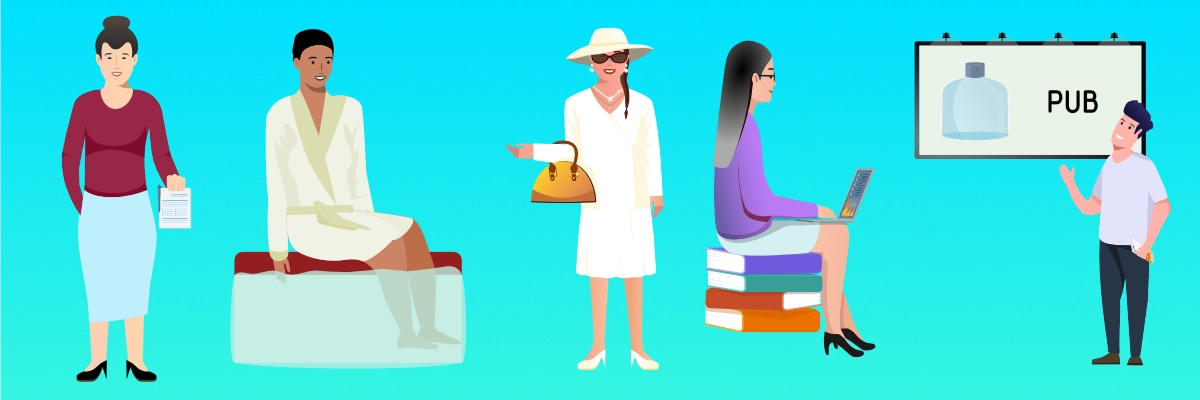 50 Nuances Client de 16 à 20 : abonné, curiste, VIP, apprenant, annonceur (Illustration)