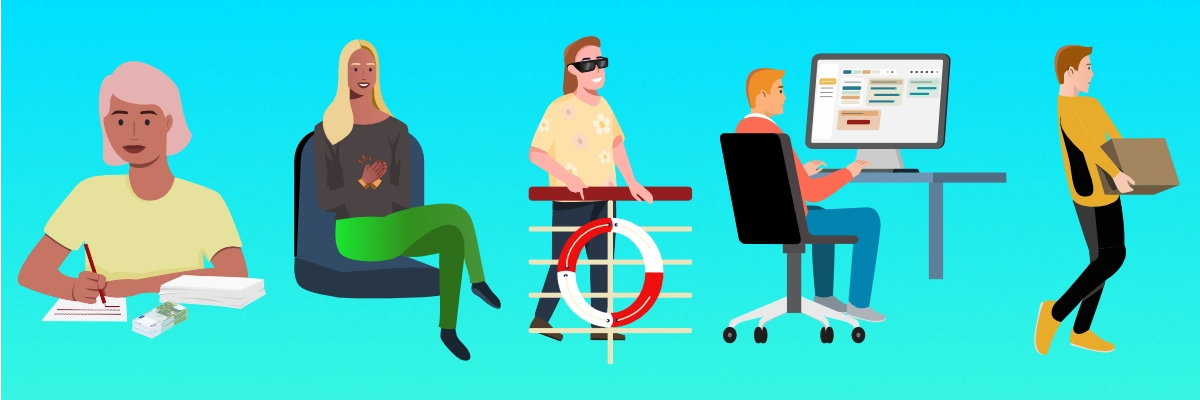 50 Nuances Client de 6 à 10 : emprunteur, spectateur, croisiériste, utilisateur, expéditeur (Illustration)